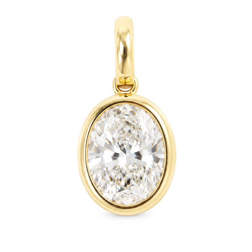 2ct. Oval Bezel Pendant