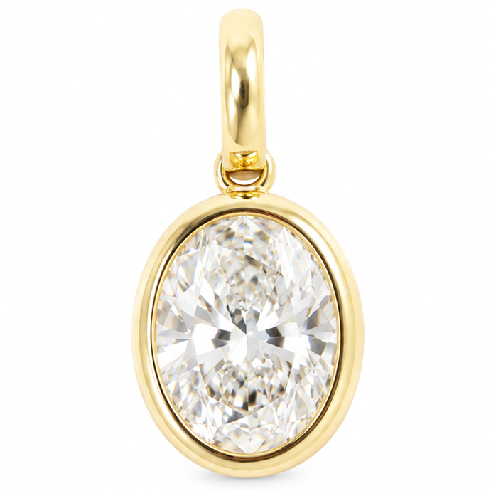 2ct. Oval Bezel Pendant