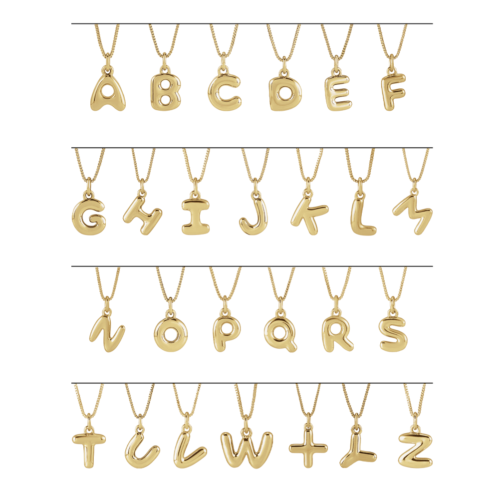Bubble Initial Pendant