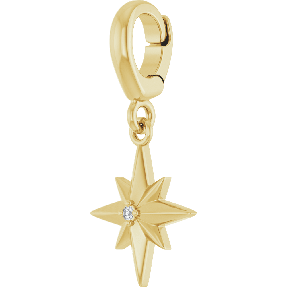Starburst Diamond Charm