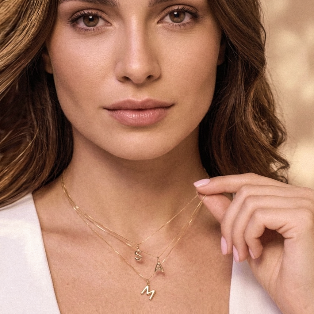 Bubble Initial Pendant