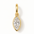 marquise diamond in a bezel setting pendant