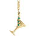 Emerald Martini Charm